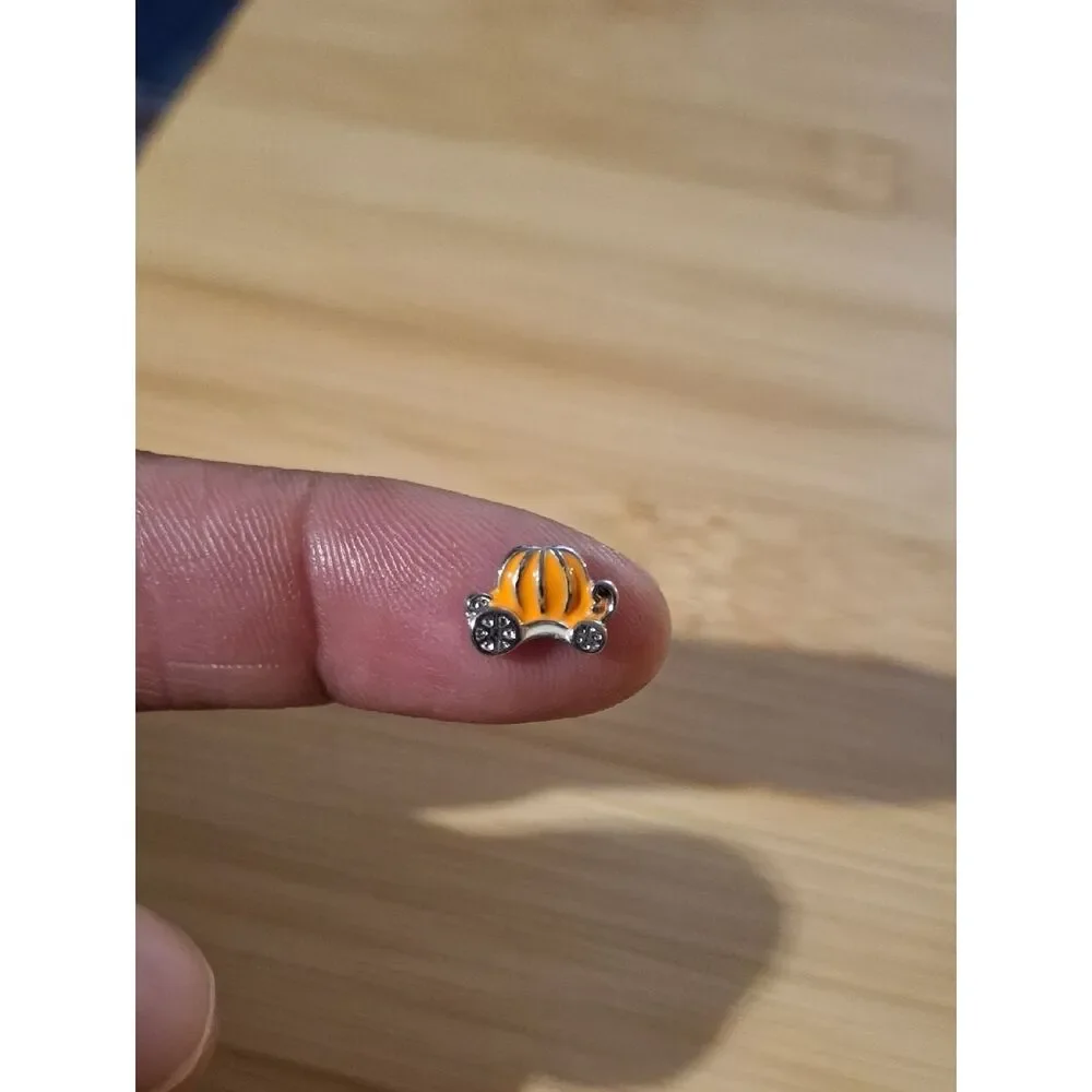 Pumpkin Carriage Charm For Floating Lockets